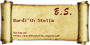 Baráth Stella névjegykártya